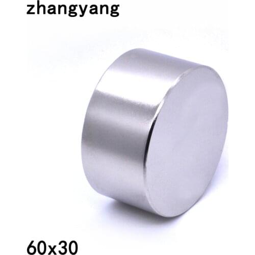 2pcs Neodymium magnet 60x30 mm gallium metal new super strong round magnets 60*30 Neodimio magnet powerful permanent magnetic
