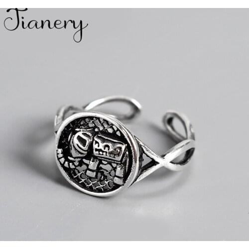 New Gothic Men Elephant Rings For Women Jewelry Birthday Gift Romantic Wedding Engagement Drop Shipping 2021