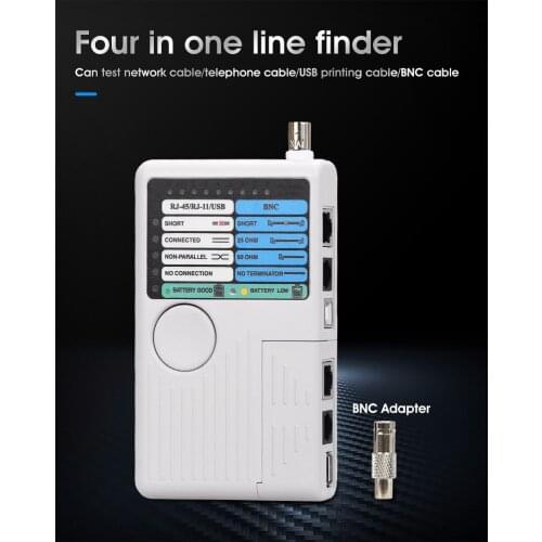 New Remote RJ11 RJ45 USB BNC LAN Network Cable Tester for UTP STP LAN Cables Tracker Detector Top Quality Tool