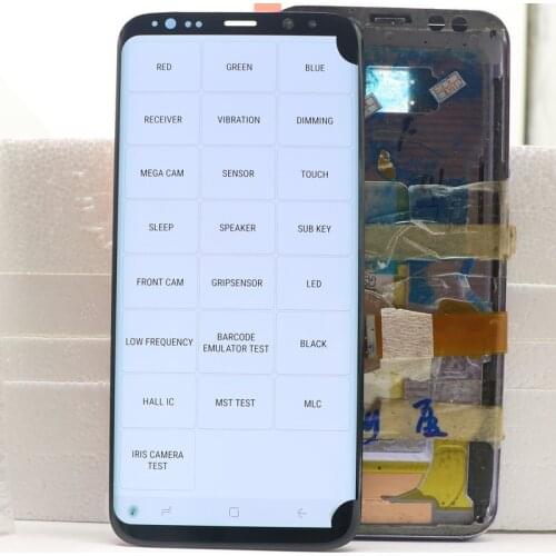 Original S8+ Lcd screen For Samsung Galaxy S8 Plus LCD G955 G955U Super Amoled LCD Display Screen Digitizer Touch Glass Assembly