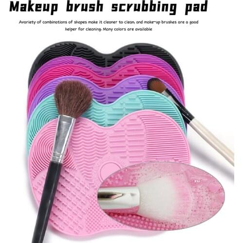 1pcs Silicone Makeup Brush Cleaner Foundation Makeup Brush Scrubber Board Pad Make Up Washing Brush Gel Cleaning Mat Hand Tools