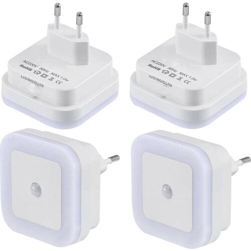 Mini 10V-220V 0.5W Socket LED Night Light Bedroom Staircase Decorative Lamp Supplies Household Atmosphere Wall Warm White Light