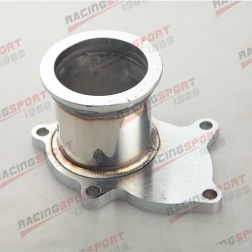 T3/ T4 Turbo 5 Bolt Exhaust DownPipe SS Flange To 2.5" 63mm V band Adapter