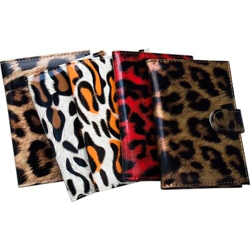 Women Beautiful Leopard Passport Cover Rfid Wallet High Quality Passport Holder Female Card Holder for Cards Cover for Documents