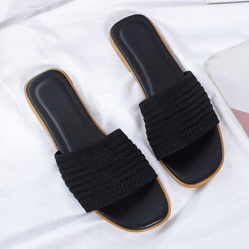Slipper woman 2020 new womens shoes summer version of Korea fashion fly weaving wear flat slippers women house slippers