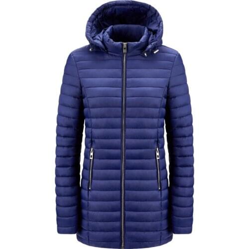 Winter Jacket Women Hooded Coat Causal Long Thick Warm Parkas Zipper Down Cotton Padded Jacket Female Outerwear Plus size 3XL
