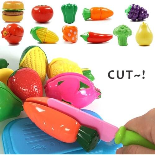 10 PCS Cutting Fruit Vegetable Pretend Play Children Kid Educational Toy Gift