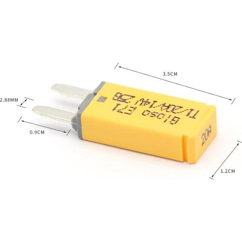 7x Manual Reset ATM Circuit Breakers Resettable Mini Blade Fuses for Car Truck