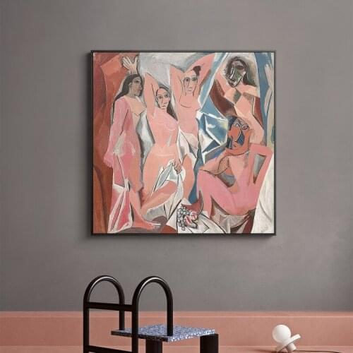 Abstract Famous Canvas Paintings By Picasso Reproductions on The Wall Modern Wall Art Posters and Print for Living Room Decor