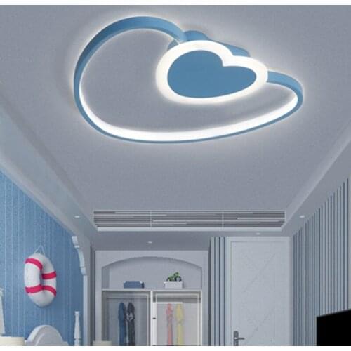 White/Pink/Bule Children Room Lamp Modern Led ceiling Lights for kids room bedroom 90-265V cute ceiling lamp
