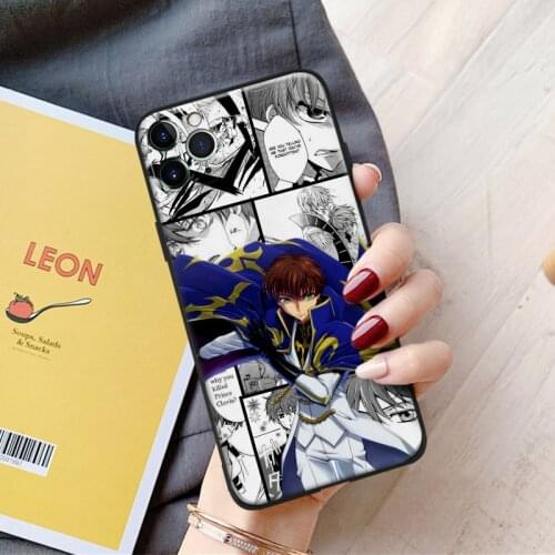 Suzaku Kururugi Code Geass anime Glass Soft Silicone Phone Case FOR iPhone SE 6s 7 8 Plus X XR XS 11 12 Mini Pro Max Cover Shell
