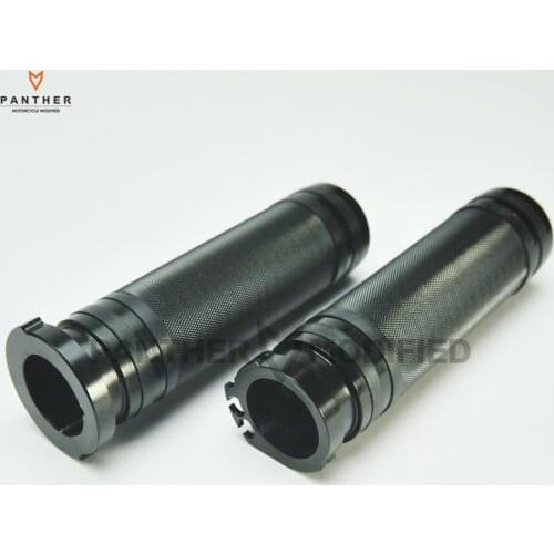 1" Black CNC Aluminum Motorcycle Hand Grips Handlebar case for Harley Davidson Dyna Road King Super