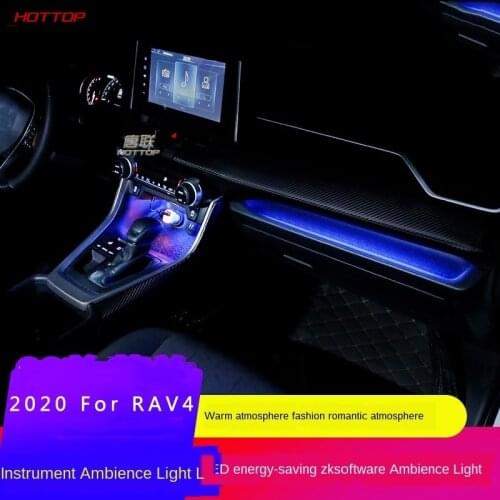 For Toyota RAV4 2019 2020 5th Central Control Atmosphere Lamp Interior Lamp Refitting Interior Door Bowl LED Lamp