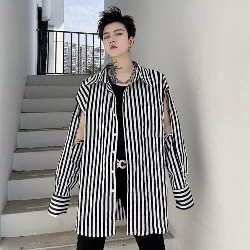 EMAIGI Men's Striped Shirts
