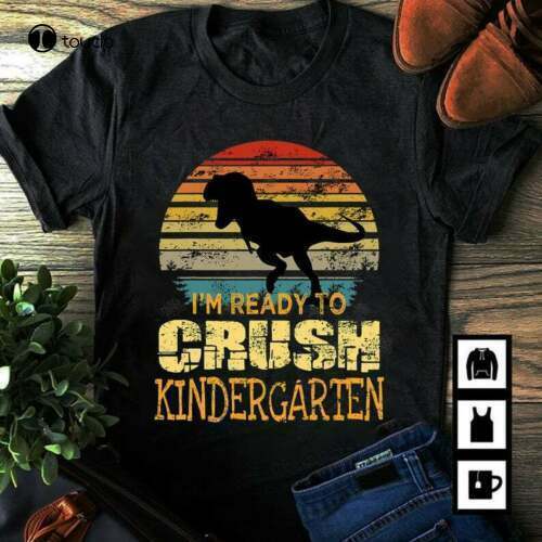 New Back To School T Shirt Back To School Party Shirt Gift Dinosaur Boys Outfit Cotton Tee Shirt Unisex