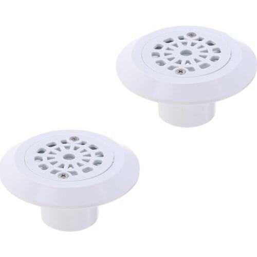 NEW-2Pcs Swimming Pool Accessories Replacement Round ABS Swimming Pool Drain Water Outlet