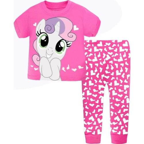 New Baby Long Sleeve Pijamas Home Clothing for Boys Girls Pajamas Kids Zebra Sleepwear Children Cartoon Heart Pants Clothing Set