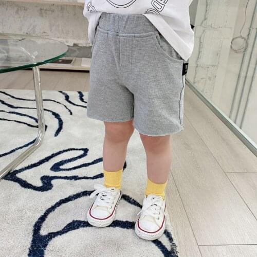 Solid Short Spring Summer Thin Casual Pants Boys Kids Trousers Children Clothing Teenagers Formal Outdoor Elastic Waist High Qua