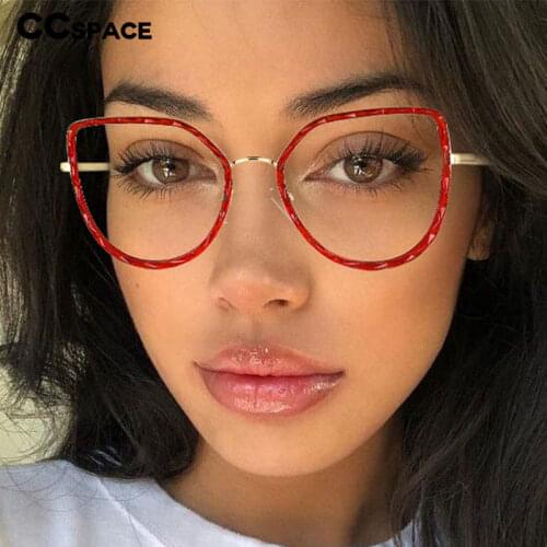 53386 TR90 Retro Cat Eye Anti Blue Light Optical Glasses Frames Women Fashion Computer Eyeglasses