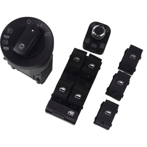 For Audi A4 B6 B7 RS4 for SEAT Exeo Window Panel Switche Master Electric Power button Headlight switch Rear view mirror switch