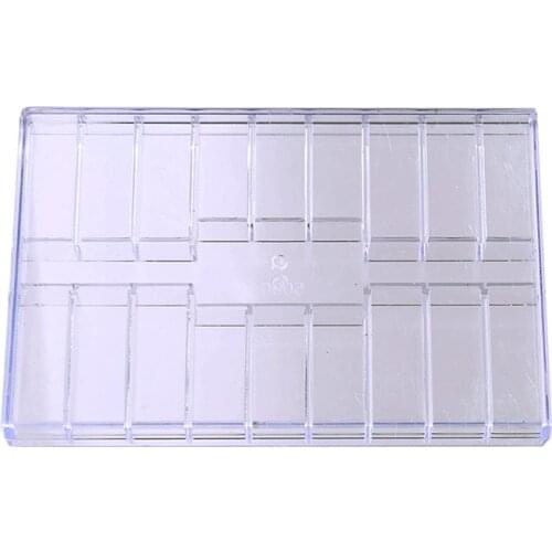 Plastic screw case components box 19 grid transparent Jewelry Tool Ring Electronic Parts storage Container diy button organizer