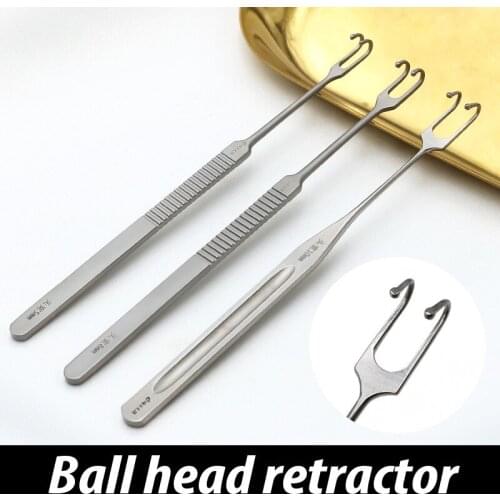 Stainless steel plastic ball head retractor double eyelid retractor facial skin retractor eyelid pouch retractor