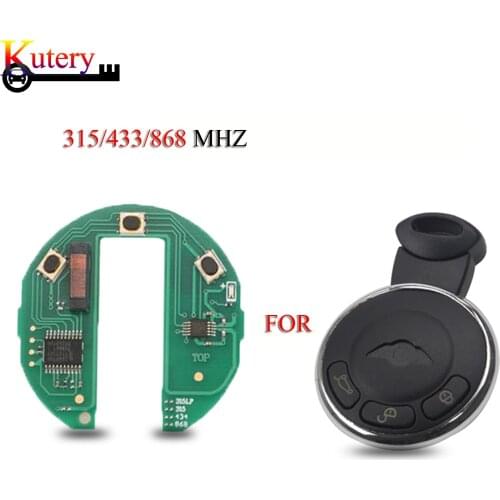 Kutery 10pcs/Lot Remote Car Key Circuit board For BMW Mini Cooper S One D Clubman 315/433/868MHZ ID46 PCF7953 Chip KR55WK49333