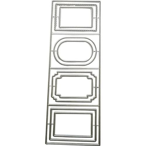 Frame Metal Cutting Dies Stencil DIY Scrapbooking Album Paper Card Template Mold Dropship