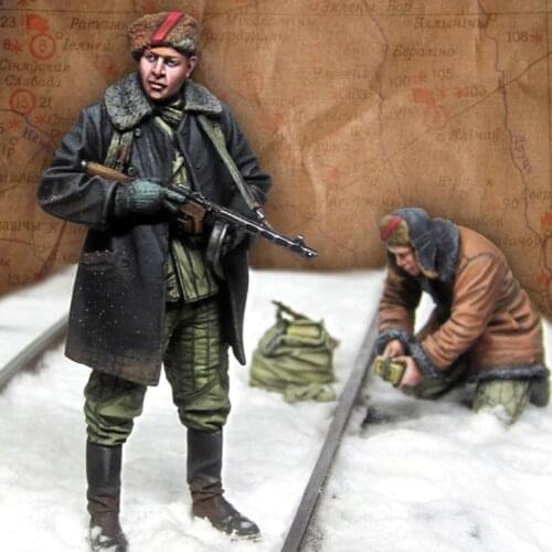 Self-assembled New Unassembled 1/35 ancient man include 2 Resin Figure Unpainted Model Kit