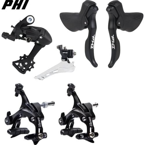 SENSAH PHI Road Bike 2x10 Speed Shifter Lever + Rear Derailleur Groupset + ONIRII Caliper brake for R7000 4700 Tiagra New