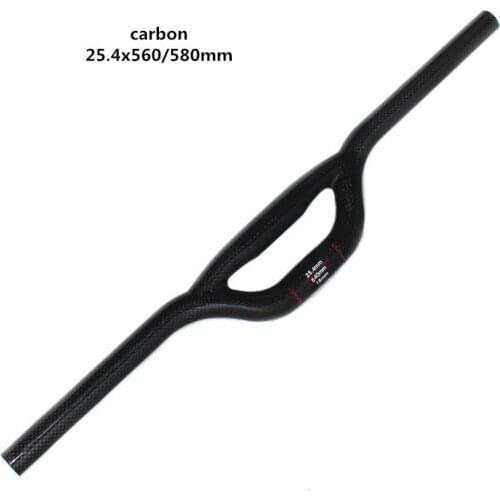 Folding bicycle carbon fiber handle 25.4x560/580mm for Brompton bike M handlebar BMX Universal