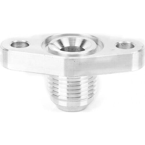 Turbo Oil Return 8AN Drain Flange 1.5in Fit for Garrett GT15 GT17 IHI RHF4 TD04 Aluminum Alloy Oil Return Flange New