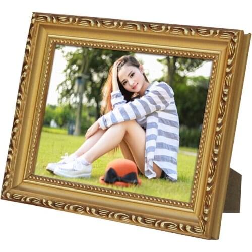 Pack/ 2 Units) Personalised Natural Solid Wooden Photo Picture Frame, Wood Photo Holders Prints WP029