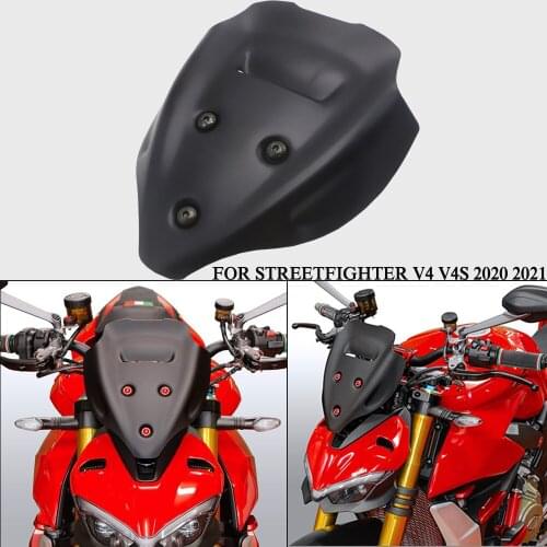 For DUCATI Streetfighter V4 V4S 2020 2021 Motorcycle Windscreen Windshield Deflector Protector Wind Screen