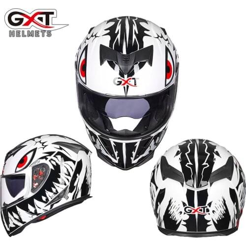 4 Seasons Winter Men Women GXT Full Face Motorcycle Novelty Racing Motocross Flip Up Helmets For Casco Moto Capacete