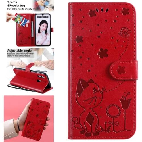 Bright Cell Cases For cover Huawei Honor 10 Lite PU Leather Wallet Book Phone Cover sFor Cove etui P Smart 2019 Nova 3 Cellular