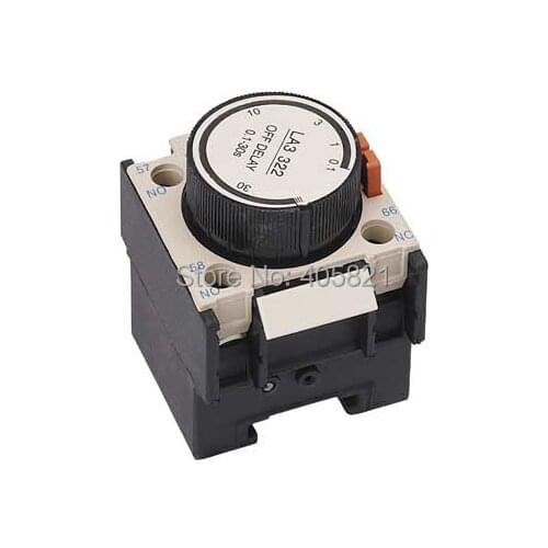 Timer delay auxiliary contact blocks 0.1-3S off delay