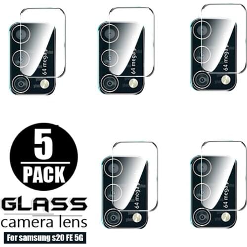 5PCS Tempered Glass For Samsung Galaxy S20 Fan Edition FE S20FE S 20 Lite 2020 camera lens Screen Protector Glass For S20 Lite