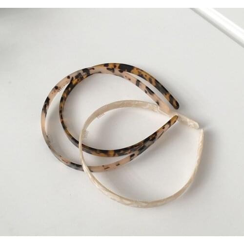 Newest Leopard Hairband Fashion Women Acetate Colorful Headband Ladies Hair Band Hoop Hair Accessories Makeup Home Headdress