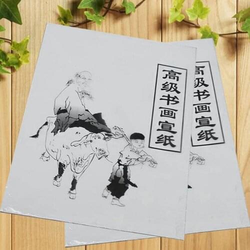 1pack Painting And Calligraphy Art Brush Chinese Painting Exercise Xuan Paper Blank Rice Paper 11*5*2.2cm