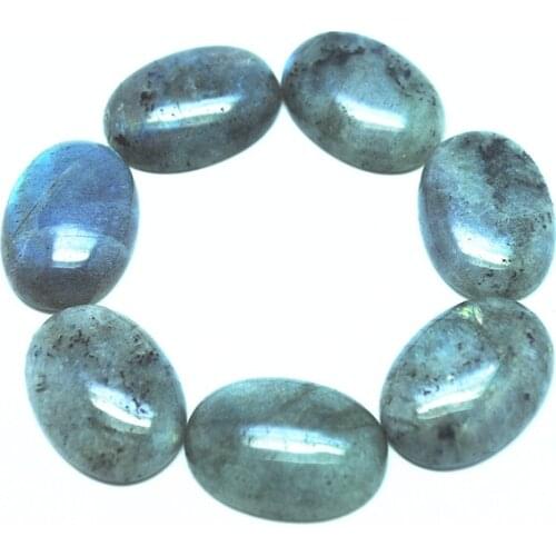 10pcs Natural Labradorite Stone Cabochon Beads accessories jewelry size 10x14mm 12x16mm 13x18mm 15x20mm 18x25mm oval shape