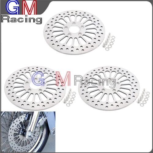 Motorcycle 11.5" Front & Rear Brake Disc Rotor For HARLEY 1984-2013 Touring Sportster Softail Fatboy Dyna Road King Glide