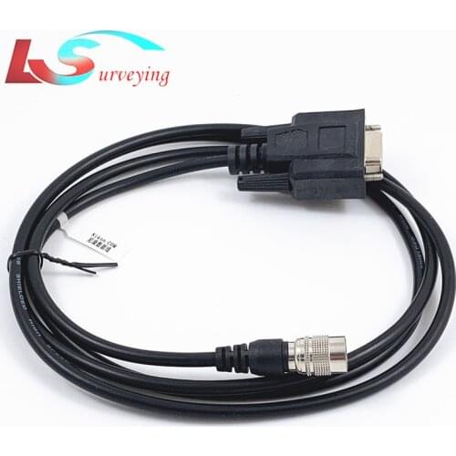 2 PCS RS232 COM Port Download Data Cable for Nikon Total Station Surveying High Quality New Arrivals Black