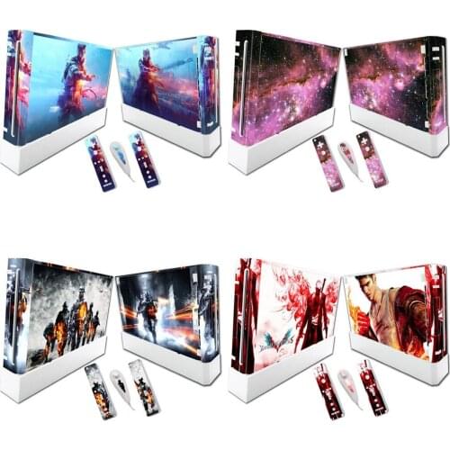 Game Accessories Skin Sticker Vinyl Skin Sticker Protector for W ii and controller skins Stickers for Console