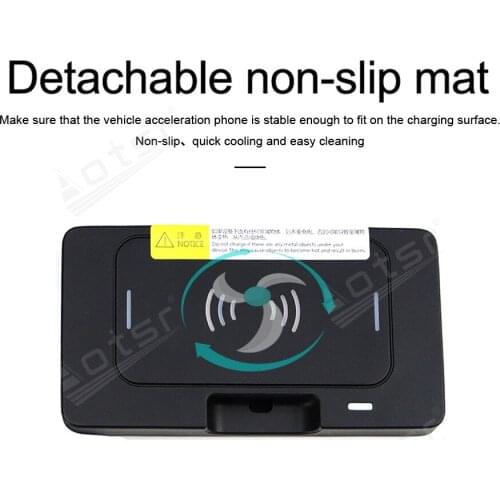 QI Wireless Fast Charge Special On-Board Charge Phone Charge Panel Android For Audi Q5L 2018 Car Pad Non-slip QI Car Accessories