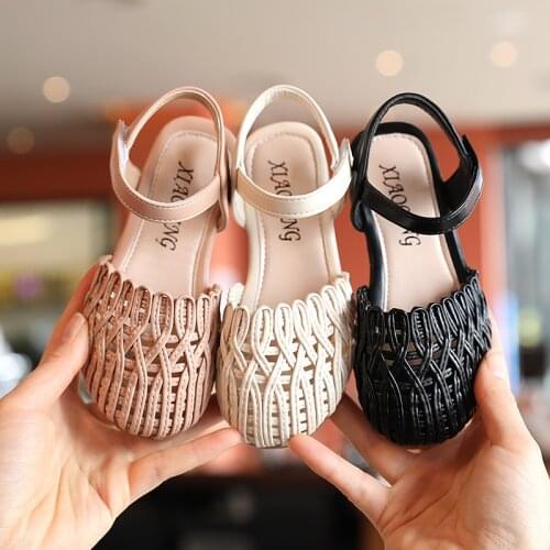 Kids Girls Sandals Children Princess Shoes Summer Hollow Girls Baby Sandals Soft Bottom Wave Casual Shoes