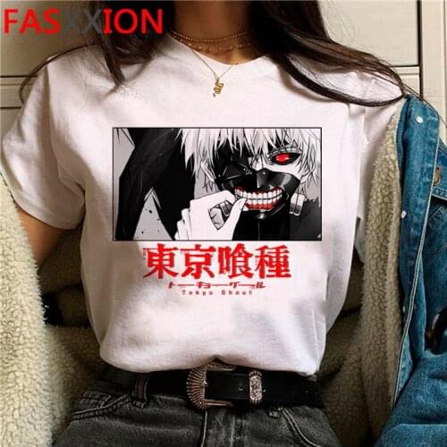 Hot Japanese Anime Tokyo Ghoul T Shirt Men Kawaii Cartoon Kaneki Ken Graphic Tees Fashion Unisex Tshirt Summer Tops T-shirt Male