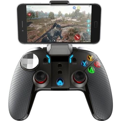 Jinvb Gamepad Wireless Bluetooth Joystick Trigger Pubg LED Keys Mobile Game Controller for Android IOS Smart Phones PK PG-9099