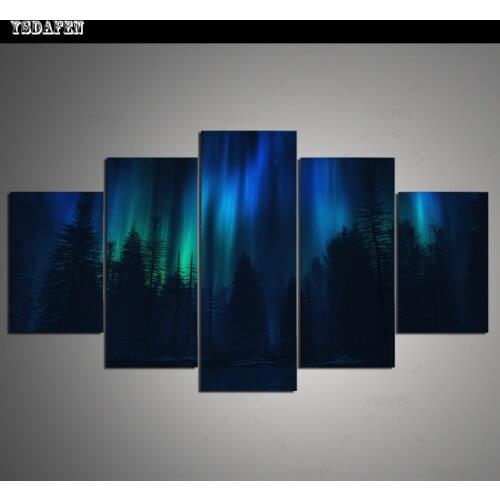 HD Printed Painting Canvas Printing Aurora painting Room decor print poster picture canvas Framed Art HG-020
