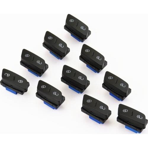 TUKE Qty10 Driver Side Door Central Lock Control Switch Adjustment Button 1K0 962 125 B For VW Passat CC Tiguan Golf Jetta Gti 5